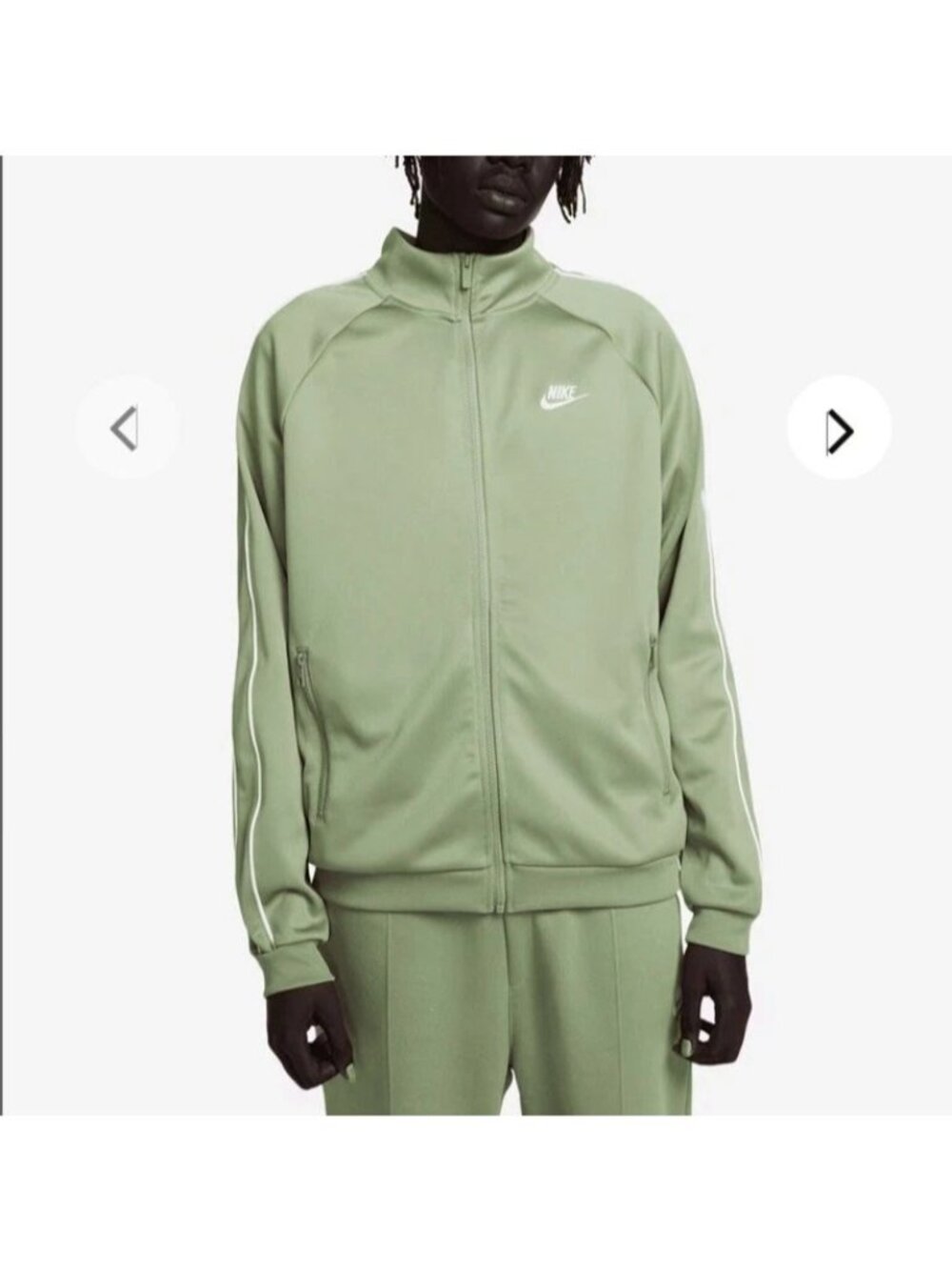Nike Men’s NSW Club Full-Zip Sportwear Jacket Green DX0670-386